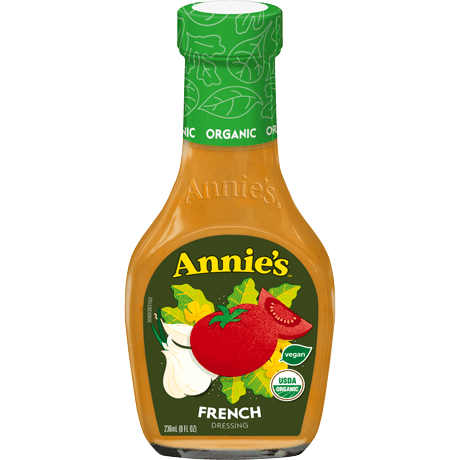 Annie's French Dressing, Organic, Vegan, front of bottle.